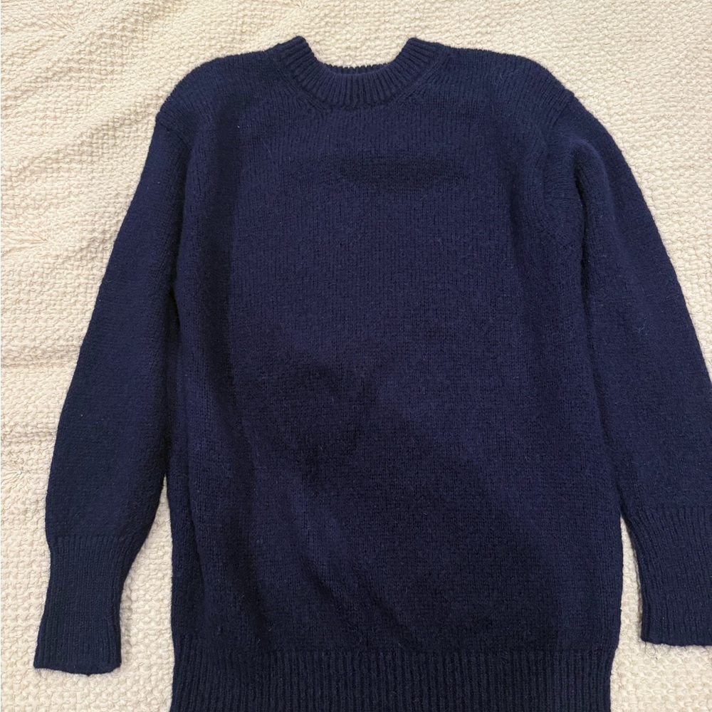 Tibi Women’s Deep Blue Crewneck Sweater